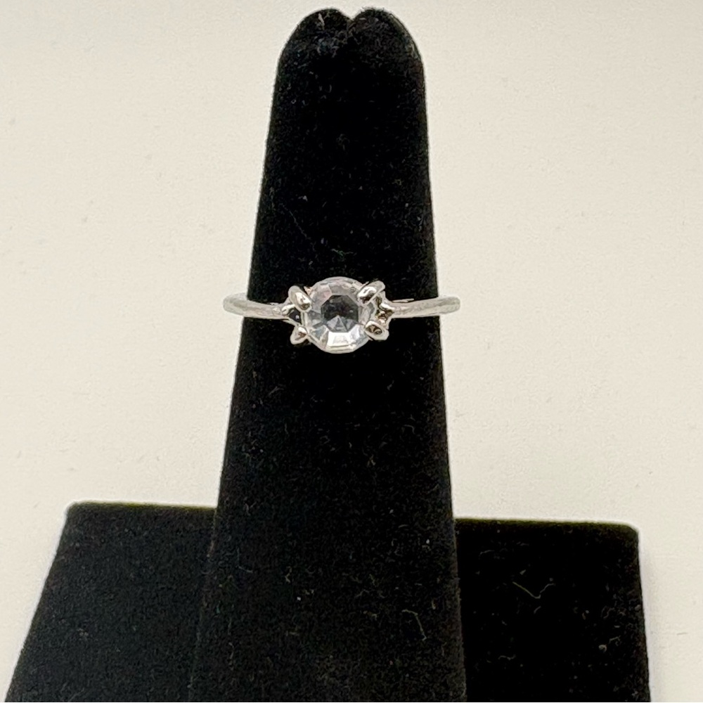Stunning Silver Solitaire Ring